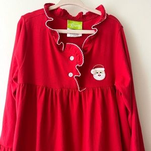 Classic Whimsy Red Santa Dress - 7 girls